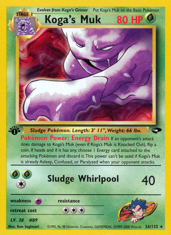 Koga's Muk (26/132) [Gym Challenge 1st Edition] | Shuffle n Cut Hobbies & Games