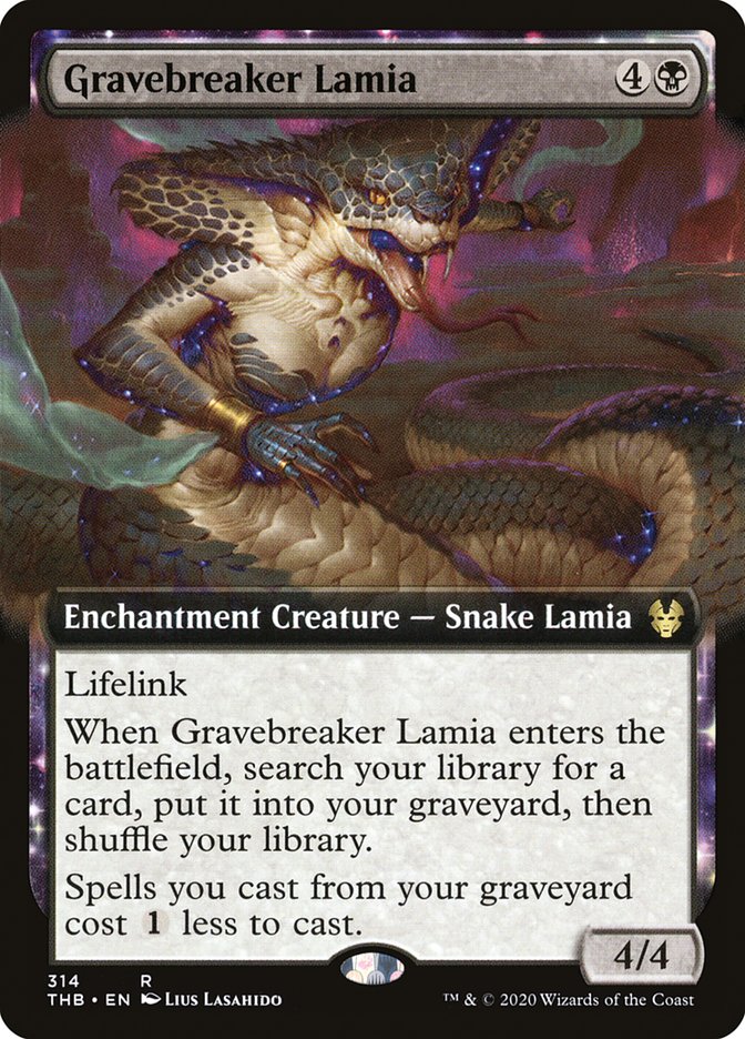 Gravebreaker Lamia (Extended Art) [Theros Beyond Death] | Shuffle n Cut Hobbies & Games