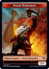 Dwarf Berserker // Tibalt, Cosmic Impostor Emblem Double-Sided Token [Kaldheim Tokens] | Shuffle n Cut Hobbies & Games