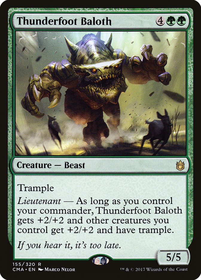 Thunderfoot Baloth [Commander Anthology] | Shuffle n Cut Hobbies & Games