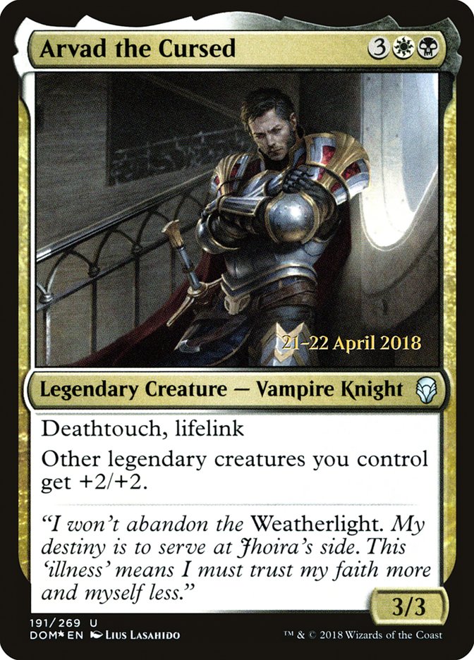 Arvad the Cursed [Dominaria Prerelease Promos] | Shuffle n Cut Hobbies & Games