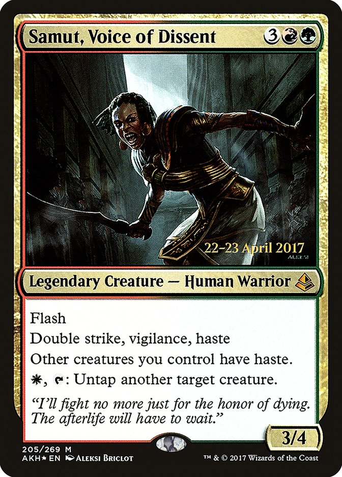 Samut, Voice of Dissent [Amonkhet Prerelease Promos] | Shuffle n Cut Hobbies & Games