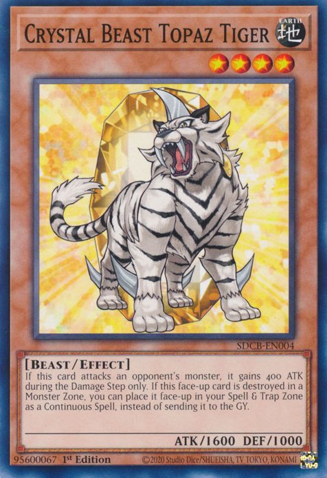 Crystal Beast Topaz Tiger [SDCB-EN004] Common | Shuffle n Cut Hobbies & Games