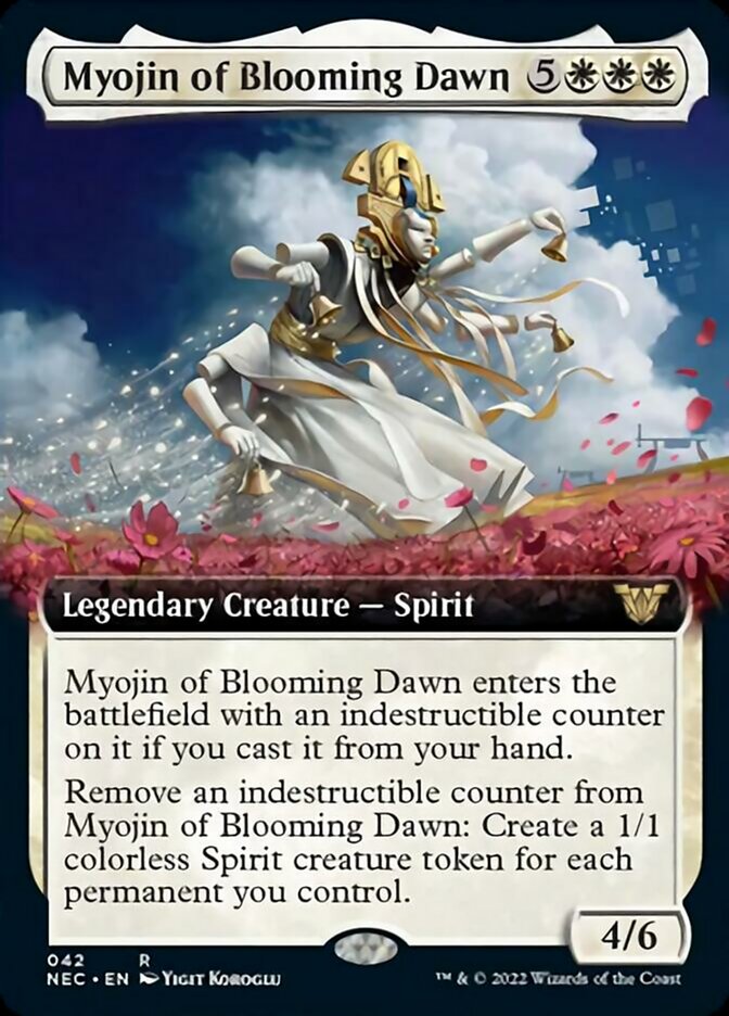 Myojin of Blooming Dawn (Extended Art) [Kamigawa: Neon Dynasty Commander] | Shuffle n Cut Hobbies & Games