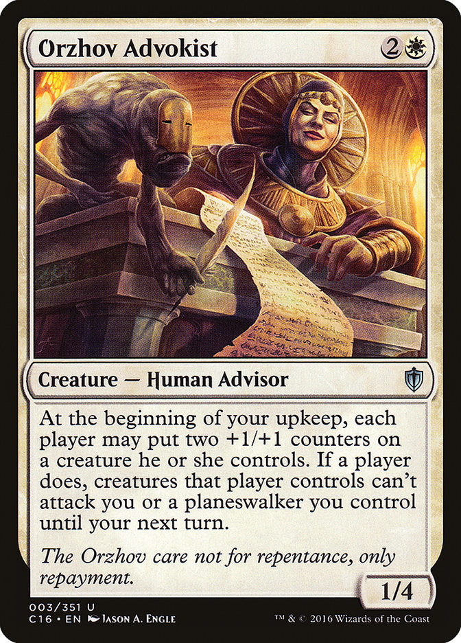 Orzhov Advokist [Commander 2016] | Shuffle n Cut Hobbies & Games