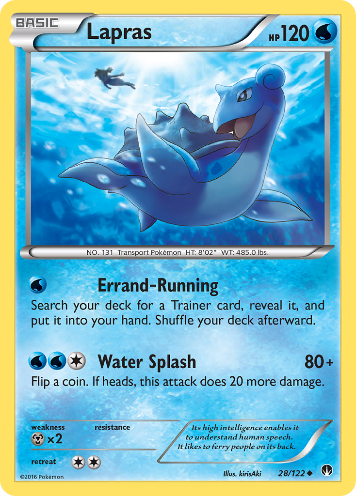 Lapras (28/122) [XY: BREAKpoint] | Shuffle n Cut Hobbies & Games