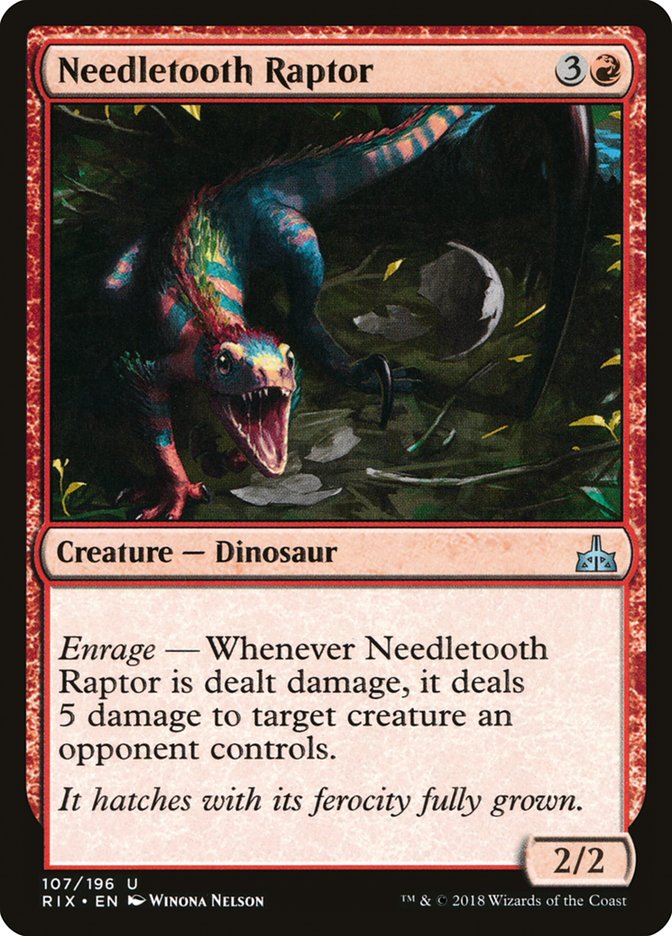 Needletooth Raptor [Rivals of Ixalan] | Shuffle n Cut Hobbies & Games