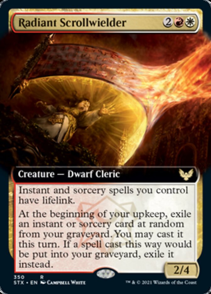 Radiant Scrollwielder (Extended Art) [Strixhaven: School of Mages] | Shuffle n Cut Hobbies & Games