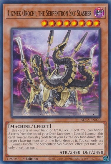 Gizmek Orochi, the Serpentron Sky Slasher [SDCS-EN020] Common | Shuffle n Cut Hobbies & Games