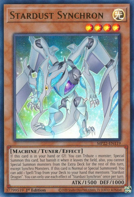 Stardust Synchron [MP22-EN119] Ultra Rare | Shuffle n Cut Hobbies & Games