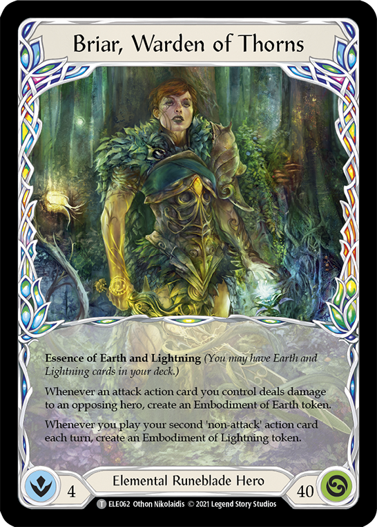 Briar, Warden of Thorns // Titan's Fist [ELE062 // ELE202] (Tales of Aria)  1st Edition Normal | Shuffle n Cut Hobbies & Games