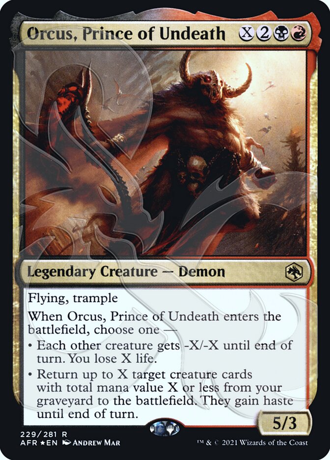 Orcus, Prince of Undeath (Ampersand Promo) [Dungeons & Dragons: Adventures in the Forgotten Realms Promos] | Shuffle n Cut Hobbies & Games