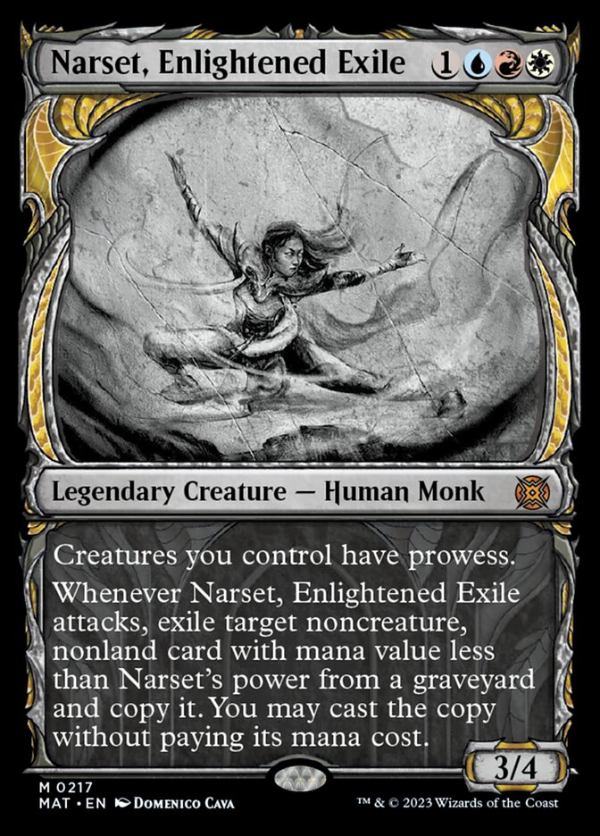 Narset, Enlightened Exile (Showcase Halo Foil) [March of the Machine: The Aftermath] | Shuffle n Cut Hobbies & Games