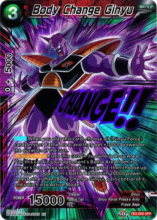 Body Change Ginyu (SPR) [TB3-006_SPR] | Shuffle n Cut Hobbies & Games