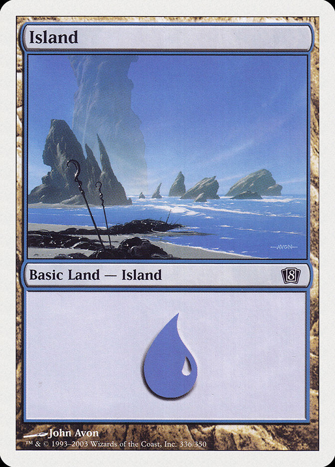 Island (336) [Eighth Edition] | Shuffle n Cut Hobbies & Games