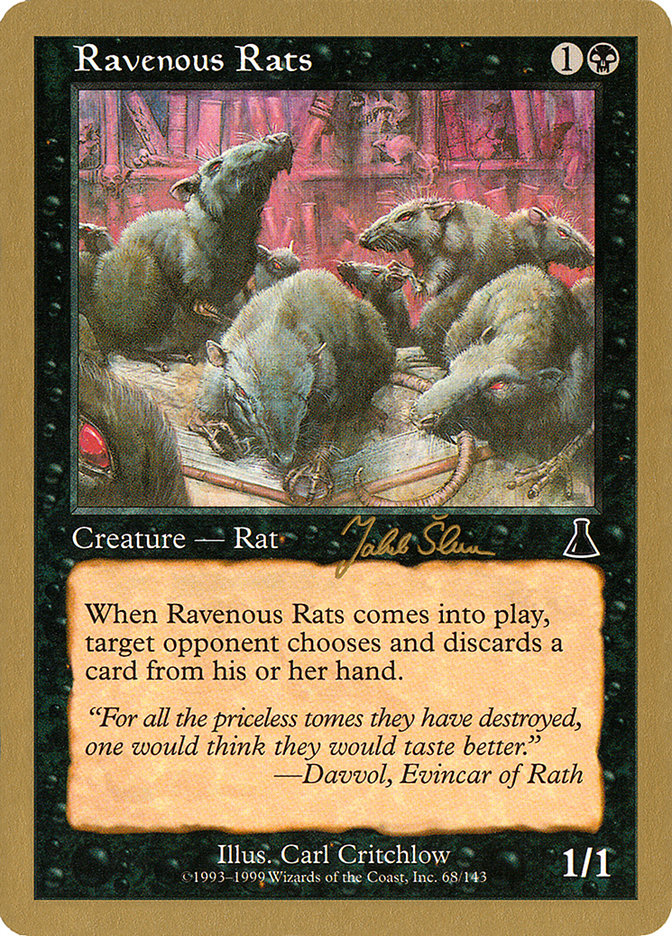 Ravenous Rats (Jakub Slemr) [World Championship Decks 1999] | Shuffle n Cut Hobbies & Games