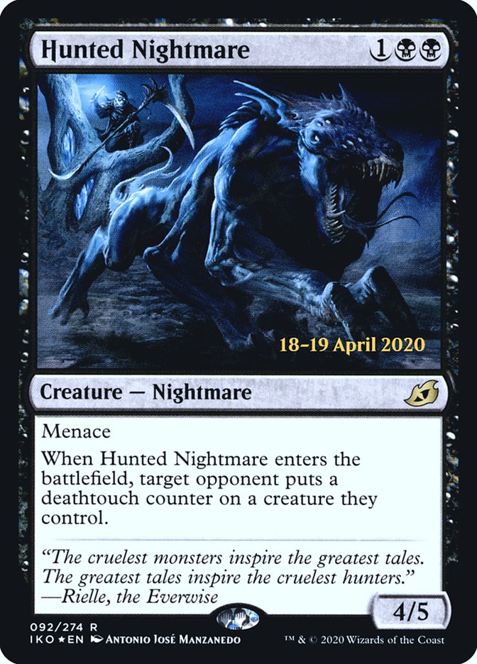 Hunted Nightmare [Ikoria: Lair of Behemoths Prerelease Promos] | Shuffle n Cut Hobbies & Games