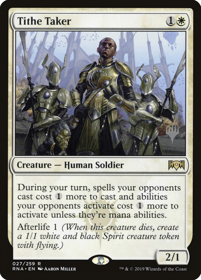 Tithe Taker (Promo Pack) [Ravnica Allegiance Promos] | Shuffle n Cut Hobbies & Games