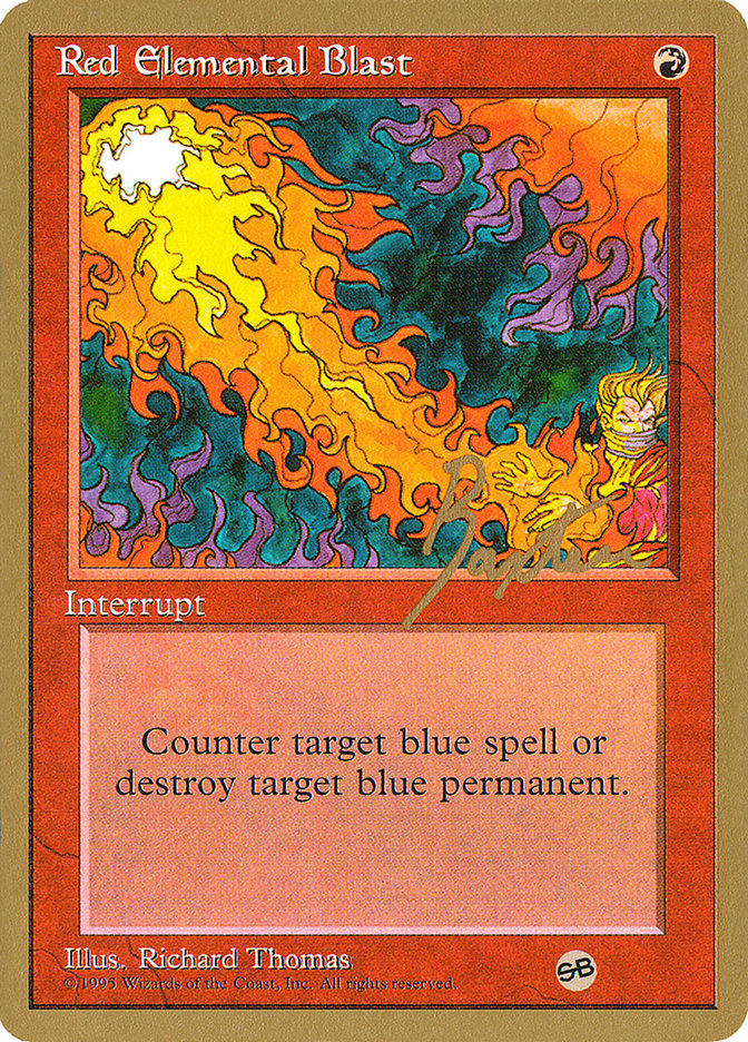 Red Elemental Blast (George Baxter) (SB) [Pro Tour Collector Set] | Shuffle n Cut Hobbies & Games