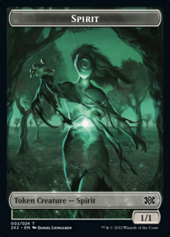 Spirit Token (002) [Double Masters 2022 Tokens] | Shuffle n Cut Hobbies & Games