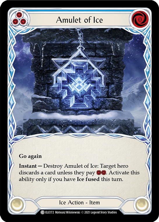 Amulet of Ice [ELE172] (Tales of Aria)  1st Edition Normal | Shuffle n Cut Hobbies & Games