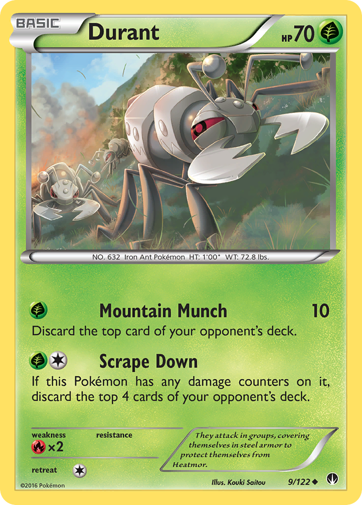 Durant (9/122) [XY: BREAKpoint] | Shuffle n Cut Hobbies & Games