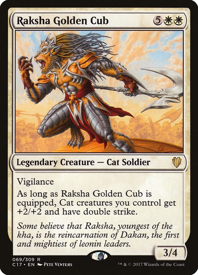 Raksha Golden Cub [Commander 2017] | Shuffle n Cut Hobbies & Games