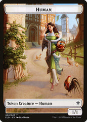 Human // Clue Double-Sided Token [Pioneer Challenger Decks 2022] | Shuffle n Cut Hobbies & Games