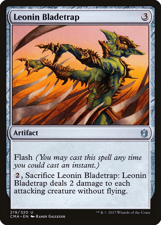 Leonin Bladetrap [Commander Anthology] | Shuffle n Cut Hobbies & Games