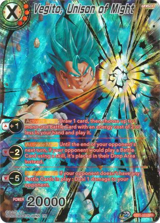 Vegito, Unison of Might (SPR) [BT10-003] | Shuffle n Cut Hobbies & Games