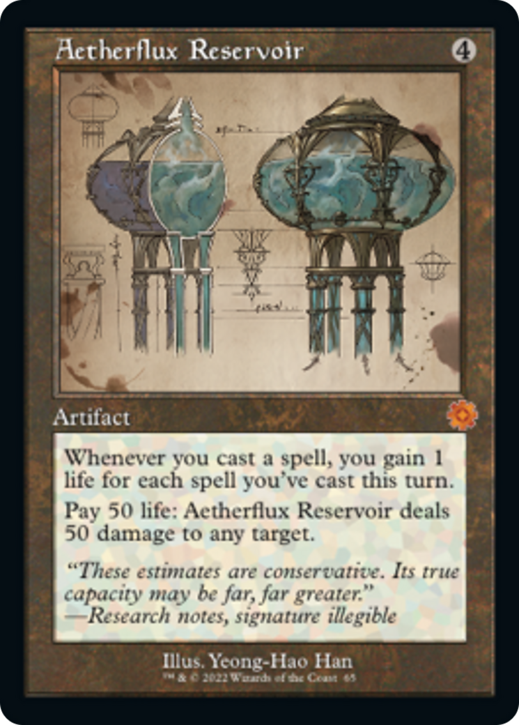 Aetherflux Reservoir (Retro Schematic) [The Brothers' War Retro Artifacts] | Shuffle n Cut Hobbies & Games
