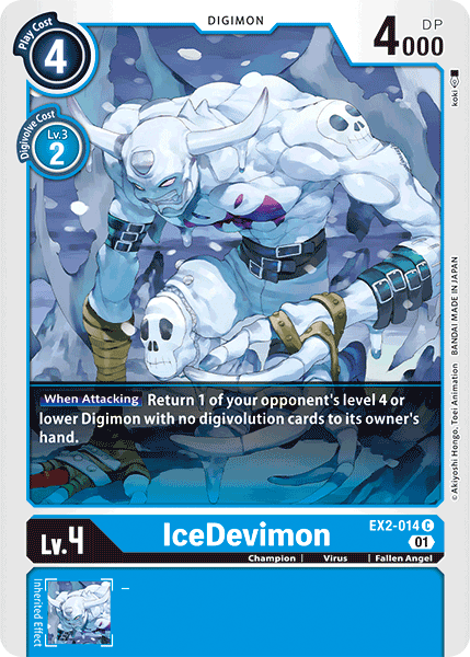 IceDevimon [EX2-014] [Digital Hazard] | Shuffle n Cut Hobbies & Games