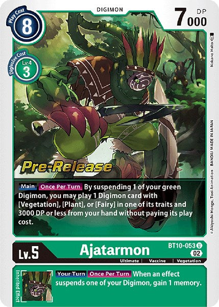 Ajatarmon [BT10-053] [Xros Encounter Pre-Release Cards] | Shuffle n Cut Hobbies & Games