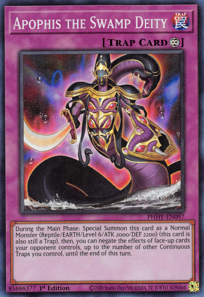 Apophis the Swamp Deity [PHHY-EN097] Super Rare | Shuffle n Cut Hobbies & Games