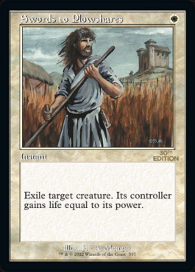 Swords to Plowshares (Retro) [30th Anniversary Edition] | Shuffle n Cut Hobbies & Games