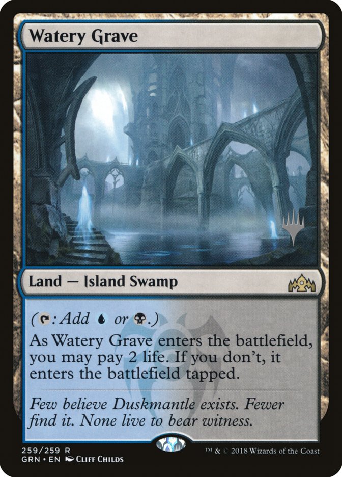 Watery Grave (Promo Pack) [Guilds of Ravnica Promos] | Shuffle n Cut Hobbies & Games