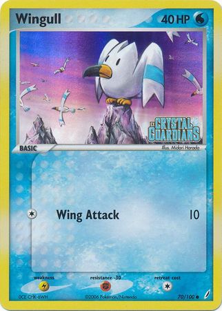 Wingull (70/100) (Stamped) [EX: Crystal Guardians] | Shuffle n Cut Hobbies & Games