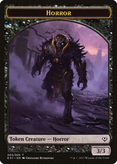 Horror // Zombie Double-Sided Token [Archenemy: Nicol Bolas Tokens] | Shuffle n Cut Hobbies & Games