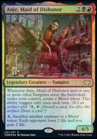 Anje, Maid of Dishonor [Innistrad: Crimson Vow Prerelease Promos] | Shuffle n Cut Hobbies & Games