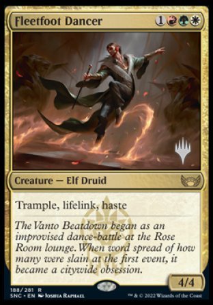 Fleetfoot Dancer (Promo Pack) [Streets of New Capenna Promos] | Shuffle n Cut Hobbies & Games