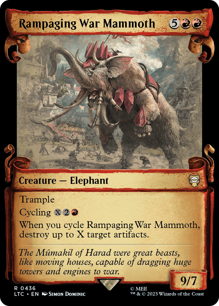 Rampaging War Mammoth [The Lord of the Rings: Tales of Middle-Earth Commander Showcase Scrolls] | Shuffle n Cut Hobbies & Games
