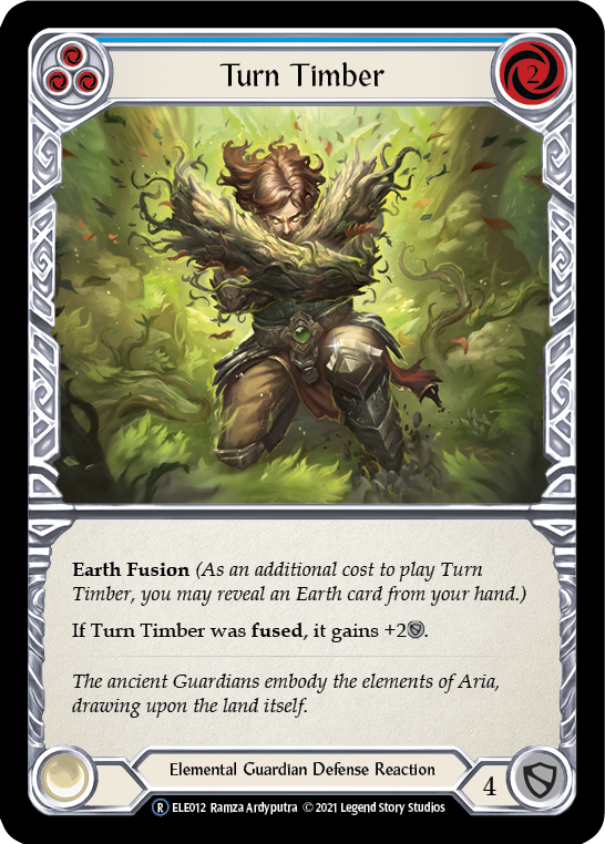 Turn Timber (Blue) [U-ELE012] Unlimited Normal | Shuffle n Cut Hobbies & Games