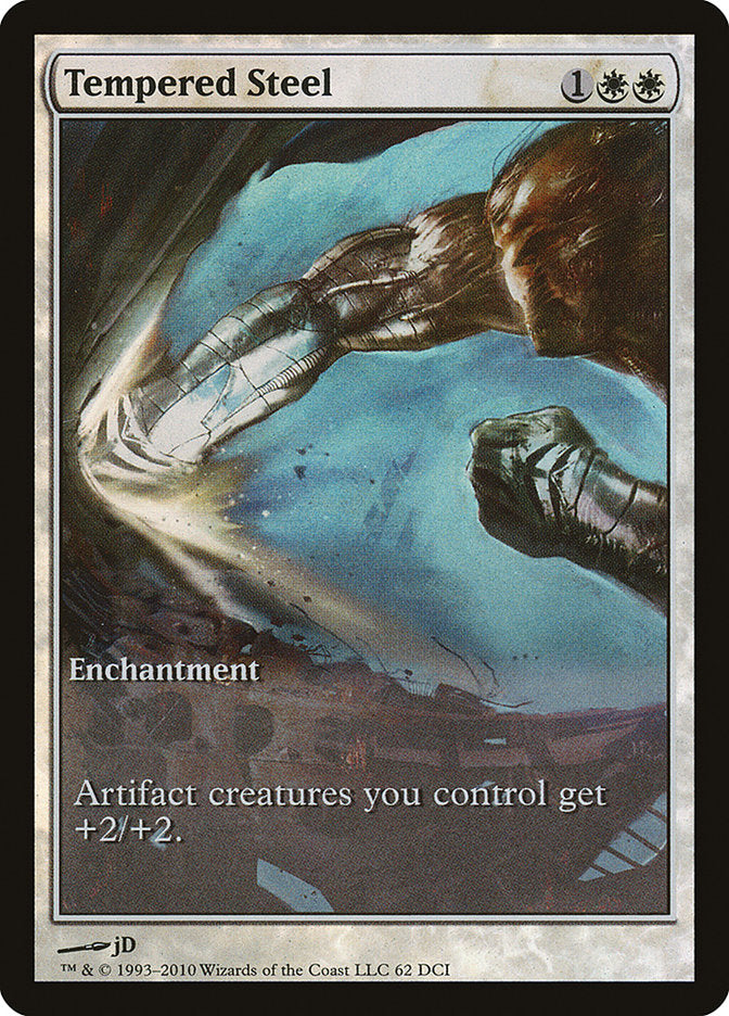 Tempered Steel (Game Day) (Extended Art) [Scars of Mirrodin Promos] | Shuffle n Cut Hobbies & Games