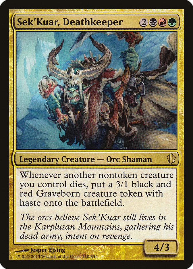 Sek'Kuar, Deathkeeper [Commander 2013] | Shuffle n Cut Hobbies & Games
