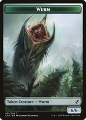 Beast (013) // Wurm Double-Sided Token [Commander 2019 Tokens] | Shuffle n Cut Hobbies & Games