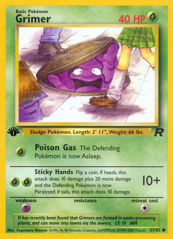 Grimer (57/82) [Team Rocket 1st Edition] | Shuffle n Cut Hobbies & Games
