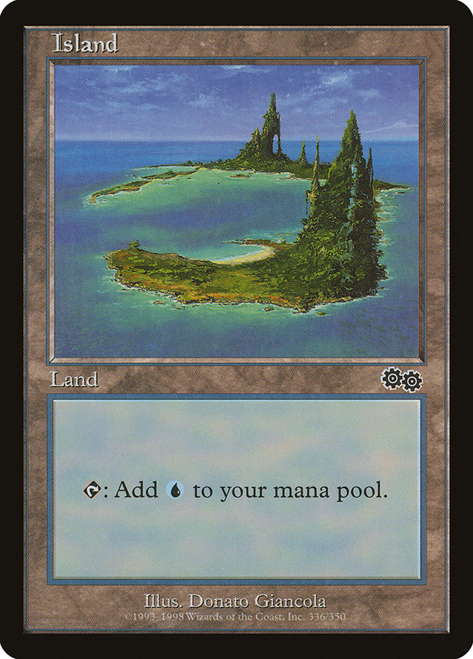 Island (336) [Urza's Saga] | Shuffle n Cut Hobbies & Games