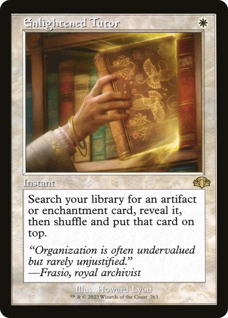 Enlightened Tutor (Retro) [Dominaria Remastered] | Shuffle n Cut Hobbies & Games