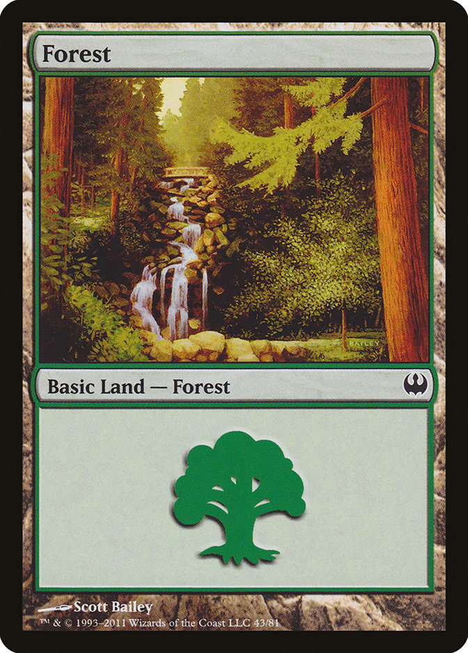 Forest (43) [Duel Decks: Knights vs. Dragons] | Shuffle n Cut Hobbies & Games