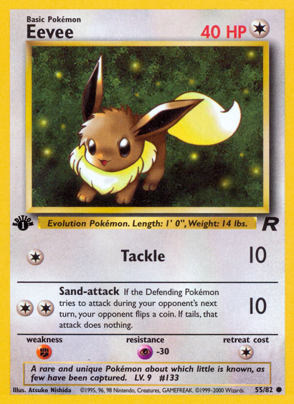 Eevee (55/82) [Team Rocket 1st Edition] | Shuffle n Cut Hobbies & Games